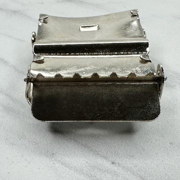 Old English Initial "Y" Military Web Belt Buckle Silver Chrome ✨ - Picture 8 of 10